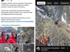 Akcja ze szlifierką na Zadnim Kościelcu. Scena pierwsza