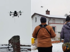 Dron nad Nowym Chechłem. Gmina sprawdza, czym naprawdę palą mieszkańcy