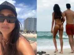 Wdzięczna Jessica Alba wygrzewa się w bikini na plaży. Dołączył do niej o 11 lat młodszy ukochany (FOTO)