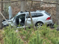 Śmiertelny wypadek pod Wołominem. Kierowca był pijany i poszukiwany listem gończym