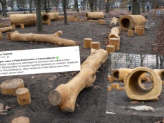 Warszawa: "naturalny plac zabaw" mierzy się z krytyką, bo kosztował pół bańki, a wygląda biednie