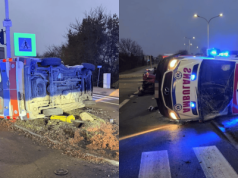 Samochód wjechał w karetkę na sygnale w Ostrowcu Świętokrzyskim. Cztery osoby w szpitalu