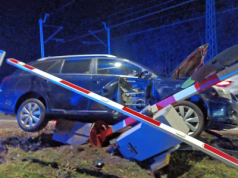 Wjechał w infrastrukturę kolejową: 51-latek miał 2 promile