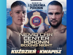 Kamil Kuździeń z Częstochowy zmierzy się z Hubertem Kwapiszem o pasy wagi super średniej