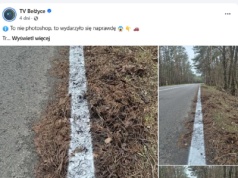 Malowali linie jak leci – po liściach, igliwiu i błocie. Zarządca drogi zapewnia, że nie odebrał takiej fuszerki