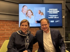 Były ambasdor USA z przedsiębiorczynią Olgą Leonowicz w łódzkim EC1. Promował krajowe partnerstwo