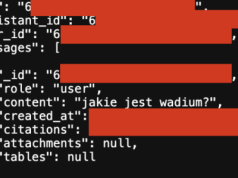 asystent.ai – publicznie dostępne API (użytkownicy / hashowane hasła / konwersacje z AI / pliki / …). Możliwe było pobranie danych zwykłą przeglądarką.
