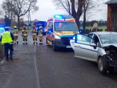 Poranny wypadek w Odolanowie