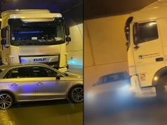 DAF XF pchał Audi A1 przez około 300 metrów – kto odpowie za zdarzenie z tunelu?