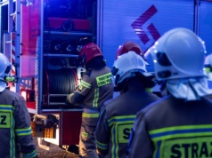 Pożar w Porcie Wojennym. Zapalił się kontener socjalny