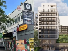 Rozbiórka przy Komandorskiej. W miejscu sklepów i biur postawią dwa bloki