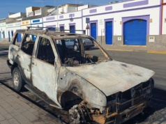 Samochód w ogniu na Gran Canarii. Podejrzenie podpalenia