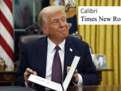 Administracja USA porzuciła czcionkę Calibri, bo jest woke, powrót do Times New Roman