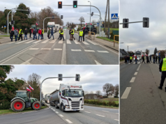 Protest rolników na DK10 w Kosztowie. „Ceny jak 20 lat temu”