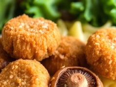 Panierowane grzybki w chrupiącym cieście z duszoną kapustą od Jurka Sobieniaka