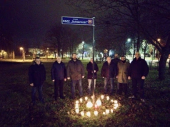 Nocne uroczystości w 44. rocznicę wprowadzenia stanu wojennego