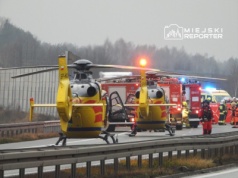 Poważny wypadek na S8. 5 osób rannych, 3 nieprzytomne. W akcji 2 śmigłowce LPR