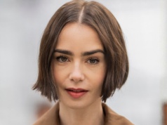 Na sylwestra jak "Emily w Paryżu". Lily Collins zachwyca wieczorową wersją boba na premierze 5. sezonu serialu