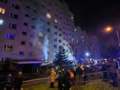 Pożar w kuchni dziewięciopiętrowego wieżowca