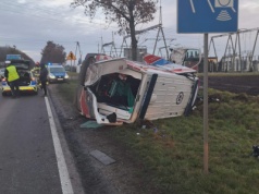 Hrubieszów. Dwie osoby ranne w wypadku karetki