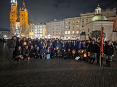 Harcerze niosą pokój mieszkańcom Wadowic.