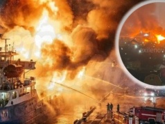 Potężne uderzenie, Rosjanie wściekli. Tankowiec w ogniu, są ofiary