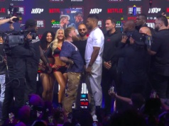 Joshua stanął oko w oko z Paulem na ceremonii ważenia. Ależ dysproporcja!