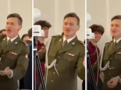 Hit w Sejmie! Dyrygent-żołnierz skradł całe show podczas spotkania opłatkowego