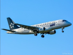 LOT: Embraer przebazowany z Wilna do Warszawy