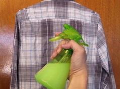 Żelazko w sprayu z 3 składników. Po 1 psiknięciu zagniecenia znikają