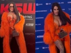 Laluna eksponuje POKAŹNY DEKOLT na ściance KSW. Lubicie jej styl? (FOTO)