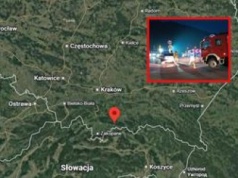 Małopolska: samochód uderzył w betonowe bariery, kierowca zniknął