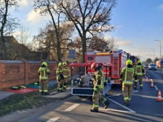 Pożar budynku przy ul. Warszawskiej