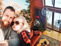 Gąsienicowie z "Gogglebox" postawili 35-metrowy domek w sadzie. Zimą wygląda dosłownie jak z bajki