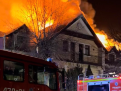 Pożar hotelu na Podlasiu. W akcji uczestniczyło około 100 strażaków