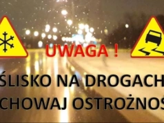 Ślisko na drogach! Służby ostrzegają!