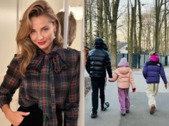 Socha na świątecznym spacerze z mężem i dziećmi. Ale urosły!