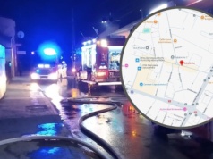 Pożar targowiska przy Bakalarskiej w Warszawie. 12 zastępów w akcji