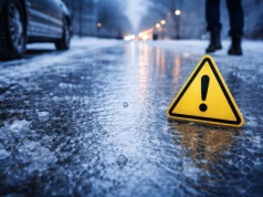 Ślisko jak na lodowisku. IMGW ostrzega