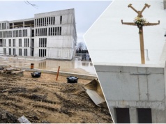 Wiecha na budowie nowej siedziby świdnickiego sądu. Na realizację inwestycji przeznaczono blisko 85 mln złotych