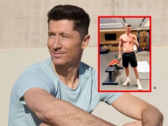 Lewandowski ściągnął koszulkę. Fani oszaleli