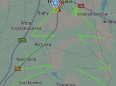 Choinka na niebie! Niezwykły lot pilota z Piotrkowa Trybunalskiego