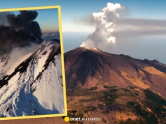 Potężna erupcja Etny. Fontanny lawy sięgały kilkuset metrów
