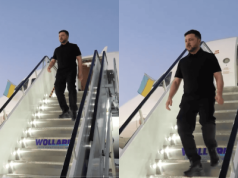 Zełenski dotarł do USA. Tak przywitano go na lotnisku