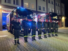 Strażacy oddali hołd ochotnikowi który zmarł jadąc do akcji