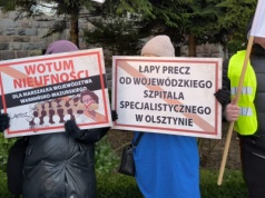 Olsztyn protestuje przeciw konsolidacji szpitali. Wielki hałas w centrum miasta