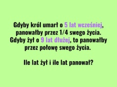Zadanie z królem zaskakuje końcówką. Klucz tkwi w jednej zależności