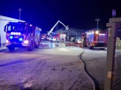 Pożar hali produkcyjnej w Kiełczewie