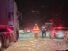 Droga S7 całkowicie zablokowana. Trasa nieprzejezdna w obu kierunkach