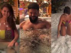 Ostrzegamy! Roznegliżowani Maja i Krzysztof Rutkowscy byczą się w góralskim jacuzzi. Romantycznie? (FOTO)